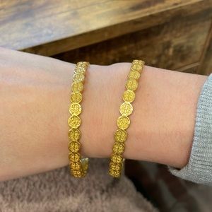 Julie vos gold medallion stacking bracelet size medium ONE AVAILABLE